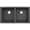 Кухонная мойка Hansgrohe S51 S510-U770 370/370 43434290, серый камень