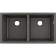 Кухонная мойка Hansgrohe S51 S510-U770 370/370 43434290, серый камень Кухонная мойка Hansgrohe S51 S510-U770 370/370 43434290, серый камень