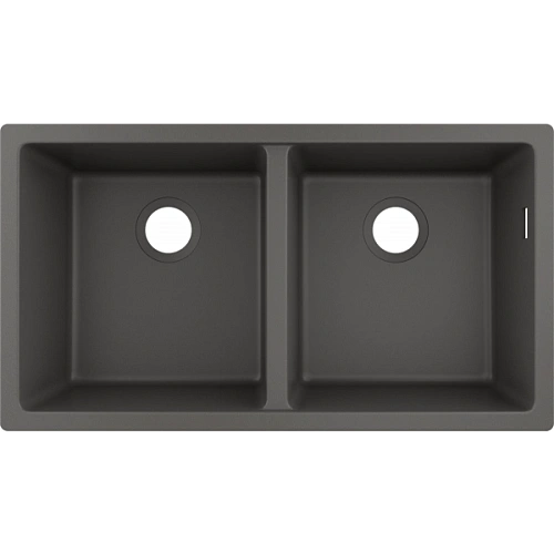 Кухонная мойка Hansgrohe S51 S510-U770 370/370 43434290, серый камень Кухонная мойка Hansgrohe S51 S510-U770 370/370 43434290, серый камень