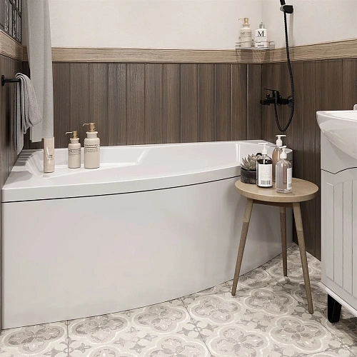 Акриловая ванна STWORKI Монтре 150x90 L, с каркасом 557120 Акриловая ванна STWORKI Монтре 150x90 L, с каркасом 557120