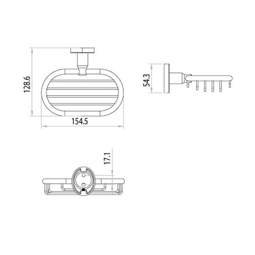 Мыльница Lemark LM3232C хром Мыльница Lemark LM3232C хром