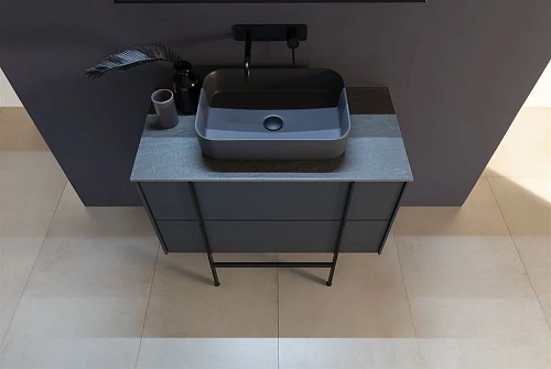Тумба под раковину Allen Brau Reality 100 1.32007.AM антрацит матовый Тумба под раковину Allen Brau Reality 100 1.32007.AM антрацит матовый