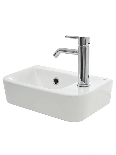 Раковина AQUAme AQM5006R с отверстием под смеситель правая 375х245х135 Раковина AQUAme AQM5006R с отверстием под смеситель правая 375х245х135