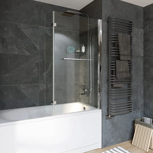 Шторка на ванну GROSSMAN GR-108 (15х80x140) алюминиевый профиль, стекло прозрачное 6мм Шторка на ванну GROSSMAN GR-108 (15х80x140) алюминиевый профиль, стекло прозрачное 6мм