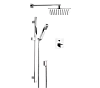 Душевая система Remer Q-Elegance QT09S01UFS20 термостатическая Душевая система Remer Q-Elegance QT09S01UFS20 термостатическая