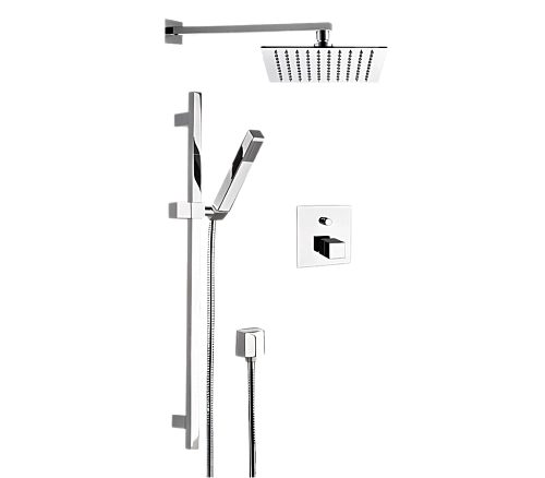Душевая система Remer Q-Elegance QT09S01UFS20 термостатическая Душевая система Remer Q-Elegance QT09S01UFS20 термостатическая