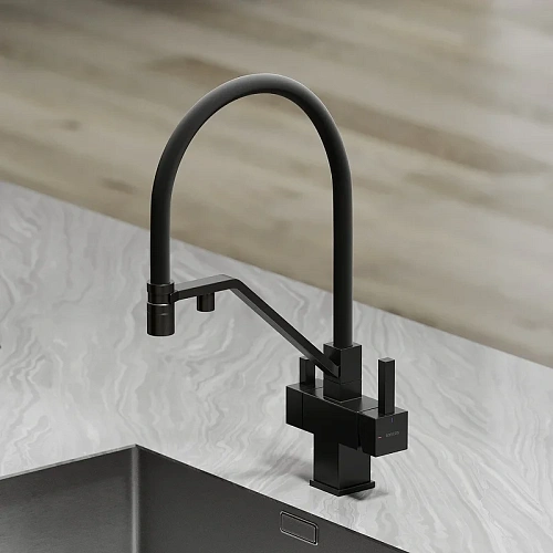 Смеситель для кухни Sancos Loro SC4007MB под фильтр, черный матовый Смеситель для кухни Sancos Loro SC4007MB под фильтр, черный матовый