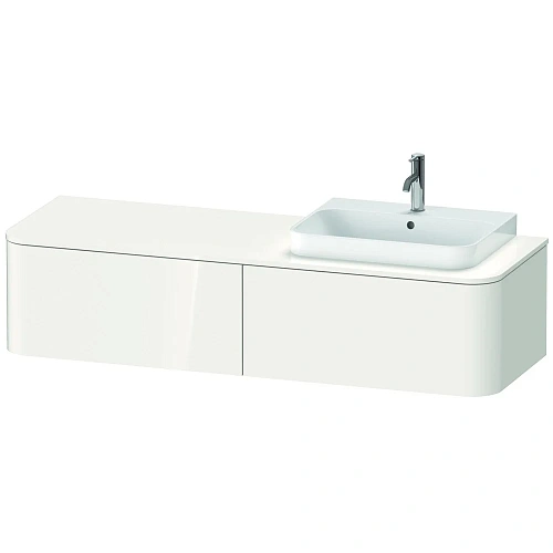 Тумба под раковину Duravit Happy D.2 Plus HP4934R2222 подвесная 160 см белая Тумба под раковину Duravit Happy D.2 Plus HP4934R2222 подвесная 160 см белая