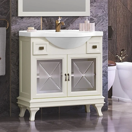 Тумба под раковину Opadiris Борджи 85, слоновая кость (под раковину Santek Сенеж 87) 00-00006742 Тумба под раковину Opadiris Борджи 85, слоновая кость (под раковину Santek Сенеж 87) 00-00006742