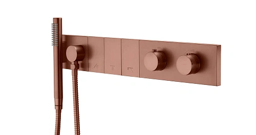 Смеситель для ванны Boheme ZODIAC 133-SYS-BRB THERMO BRUSHED BRONZE Смеситель для ванны Boheme ZODIAC 133-SYS-BRB THERMO BRUSHED BRONZE