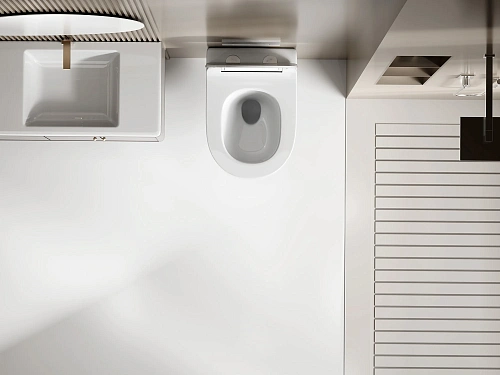 Унитаз подвесной ABBER Bequem AC1130 белый, безободковый, смыв торнадо Унитаз подвесной ABBER Bequem AC1130 белый, безободковый, смыв торнадо