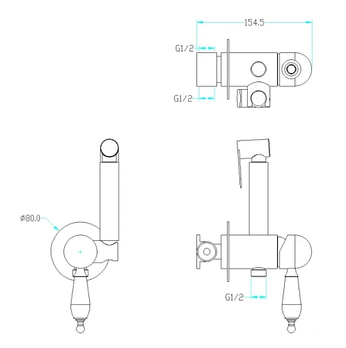 Гигиенический душ Boheme BRILLANTE 436 Гигиенический душ Boheme BRILLANTE 436