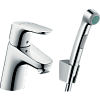 Картинка анонса товара «смеситель для раковины hansgrohe focus e2 с гигиенический душем 31926000»