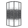 Картинка анонса товара «душевой уголок niagara eco ng-1007-14black (90x90x190) четверть круга, раздвиж, профиль черный, стекло мозаика (4мм)»