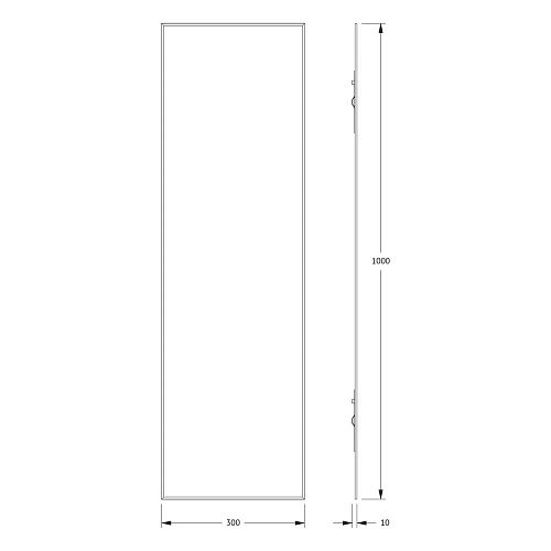 Зеркало Evoform Standard BY 0229 30х100 см с фацетом Зеркало Evoform Standard BY 0229 30х100 см с фацетом
