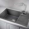Кухонная мойка Granula 7805, ГРАФИТ (ЧЁРНО-СЕРЫЙ), кварц 780х500 Кухонная мойка Granula 7805, ГРАФИТ (ЧЁРНО-СЕРЫЙ), кварц 780х500