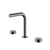Картинка анонса товара «смеситель для раковины boheme stick 152-sgm diamond на 3 отверстия shine gun metal»
