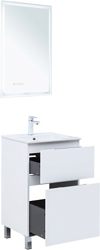 Тумба под раковину Aquanet Алвита New 50 00344131 напольная, белый матовый Тумба под раковину Aquanet Алвита New 50 00344131 напольная, белый матовый