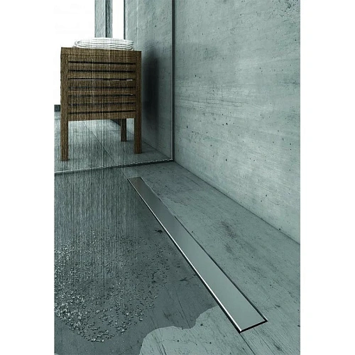 Душевой лоток BERGES C1 Norma 600, матовый хром, S-сифон D50/105мм H50 вертикальный 090037 Душевой лоток BERGES C1 Norma 600, матовый хром, S-сифон D50/105мм H50 вертикальный 090037