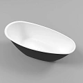 Ванна из искусственного камня WHITECROSS Spinel B 155x73 (черный/белый мат) искусственный камень 021 0210.155073.20100 Ванна из искусственного камня WHITECROSS Spinel B 155x73 (черный/белый мат) искусственный камень 021 0210.155073.20100