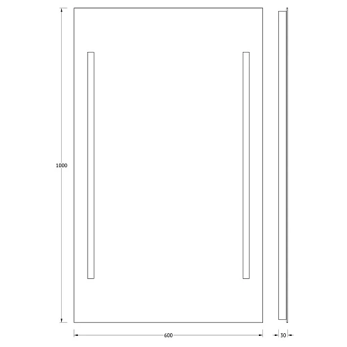 Зеркало Evoform Lumline BY 2023 60х100 см Зеркало Evoform Lumline BY 2023 60х100 см
