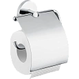 Держатель туалетной бумаги hansgrohe Logis с крышкой 40523000 Держатель туалетной бумаги hansgrohe Logis с крышкой 40523000