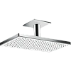 Верхний душ Hansgrohe Rainmaker Select 460 1jet EcoSmart 24012400, белый/хром встраиваемый
