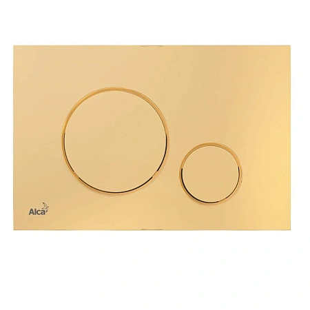 Клавиша смыва Alcaplast M675 для скрытых систем инсталляции, золотой Клавиша смыва Alcaplast M675 для скрытых систем инсталляции, золотой