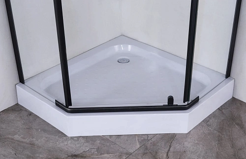 Душевой уголок Niagara Nova NG-6834-08 BLACK (100x100x195) трапеция, дверь распашная, 68340811BLACK Душевой уголок Niagara Nova NG-6834-08 BLACK (100x100x195) трапеция, дверь распашная, 68340811BLACK