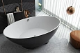 Ванна отдельностоящая Kolpa-San TRISTAN FS 196x117 черный 592560 из искусственного камня kerrock