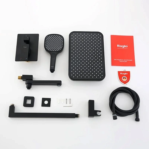 Душевая система Raglo R30.27.06 встраиваемая, черный Душевая система Raglo R30.27.06 встраиваемая, черный