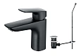 Смеситель для раковины Aquatek ВЕГА AQ1011MB черный матовый Смеситель для раковины Aquatek ВЕГА AQ1011MB черный матовый