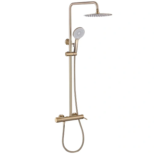 Душевая система ABBER Emotion AF8816GL с изливом, золото матовое Душевая система ABBER Emotion AF8816GL с изливом, золото матовое