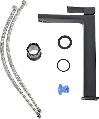 Смеситель для раковины STWORKI Нюборг NU-02b черный 550021 Смеситель для раковины STWORKI Нюборг NU-02b черный 550021