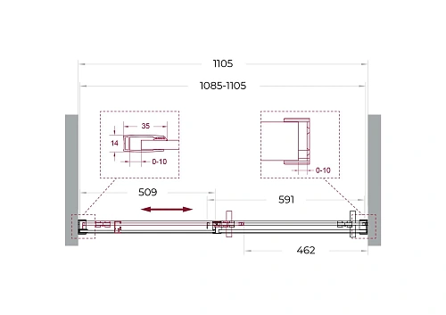 Душевая дверь BelBagno SOFT_CLOSE-1-BF-1-110-C-Cr 110 см, профиль хром, стекло прозрачное Душевая дверь BelBagno SOFT_CLOSE-1-BF-1-110-C-Cr 110 см, профиль хром, стекло прозрачное
