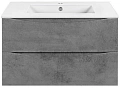 Тумба под раковину Vincea Mia 800 подвесная, 2 выкатных ящика soft close, Beton VMC-2MC800BT Тумба под раковину Vincea Mia 800 подвесная, 2 выкатных ящика soft close, Beton VMC-2MC800BT