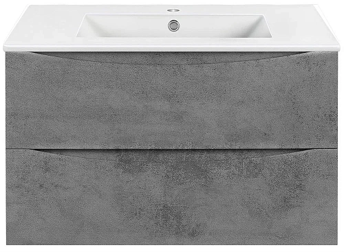 Тумба под раковину Vincea Mia 800 подвесная, 2 выкатных ящика soft close, Beton VMC-2MC800BT Тумба под раковину Vincea Mia 800 подвесная, 2 выкатных ящика soft close, Beton VMC-2MC800BT