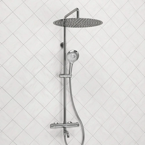 Душевая система WasserKRAFT A188.117.101.087.CH Thermo с термостатом хром Душевая система WasserKRAFT A188.117.101.087.CH Thermo с термостатом хром