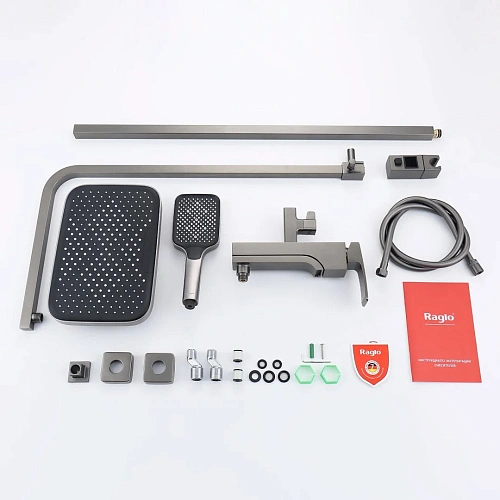 Душевая система Raglo R02.24.09, графит Душевая система Raglo R02.24.09, графит