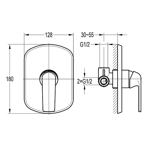 Смеситель для душа CEZARES GLOBO-F-DIM-01 Смеситель для душа CEZARES GLOBO-F-DIM-01