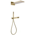 Душевая система ABBER Rund AF8752G скрытого монтажа без излива, термостат, золото матовое Душевая система ABBER Rund AF8752G скрытого монтажа без излива, термостат, золото матовое