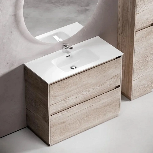 Тумба под раковину Sancos Libra Floor LB100FEG напольная, 990х450х840 дуб галифакс натуральный Тумба под раковину Sancos Libra Floor LB100FEG напольная, 990х450х840 дуб галифакс натуральный