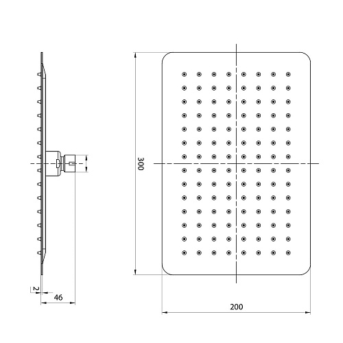 Верхний душ Lemark LM9490GM графит Верхний душ Lemark LM9490GM графит