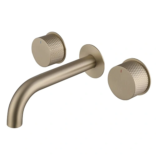 Смеситель для раковины ABBER Wasser Kreis AF81122G скрытого монтажа, золото матовое Смеситель для раковины ABBER Wasser Kreis AF81122G скрытого монтажа, золото матовое