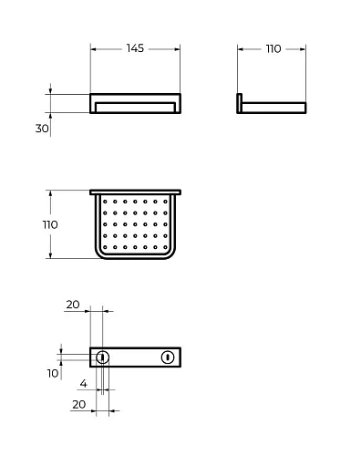 Мыльница CEZARES MAXIMA CZR-F-8919 хром Мыльница CEZARES MAXIMA CZR-F-8919 хром
