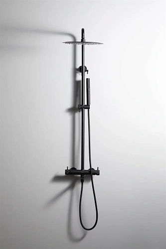 Душевая система Allen Brau Priority 5.31A10-31 черный матовый Душевая система Allen Brau Priority 5.31A10-31 черный матовый