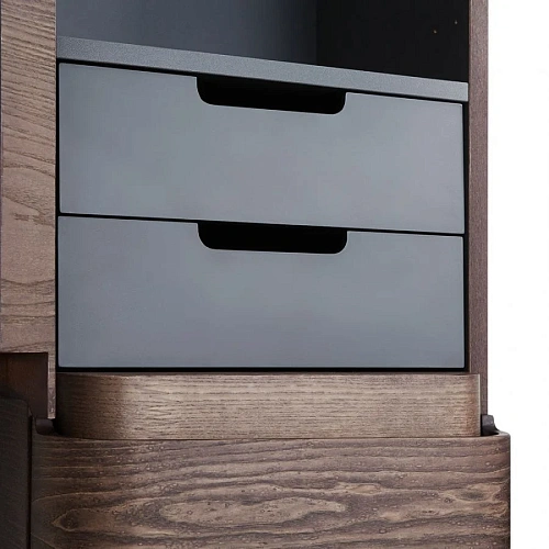 Шкаф-пенал AM.PM Sensation M30CHL0406NF подвесной, левый, 40 см, орех, текстурированная Шкаф-пенал AM.PM Sensation M30CHL0406NF подвесной, левый, 40 см, орех, текстурированная