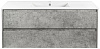 Картинка анонса товара «тумба под раковину vincea gio 120 c. beton vmc-3g120cb»