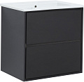 Тумба под раковину Aquanet Милан 65 черный глянец 00306379 Тумба под раковину Aquanet Милан 65 черный глянец 00306379