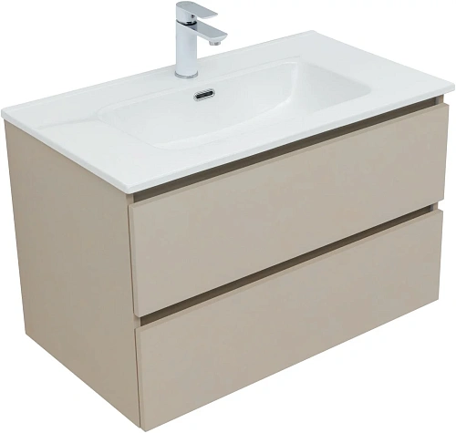 Тумба с раковиной Aquanet Вега 2.0 80 00344754 бежевый Тумба с раковиной Aquanet Вега 2.0 80 00344754 бежевый